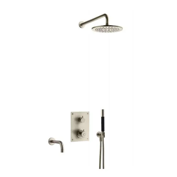 DUSCHBLANDARE BOX7368 ED2 TERMOSTAT INBYGGNAD BR NICKEL | Beijerbygg Byggmaterial