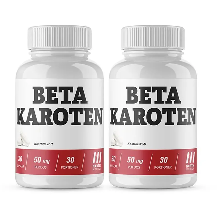 North Nutrition Betakaroten 50mg 2x30 Kapslar