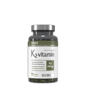 Elexir Pharma K2-vitamin D3-vitamin 60 kapslar