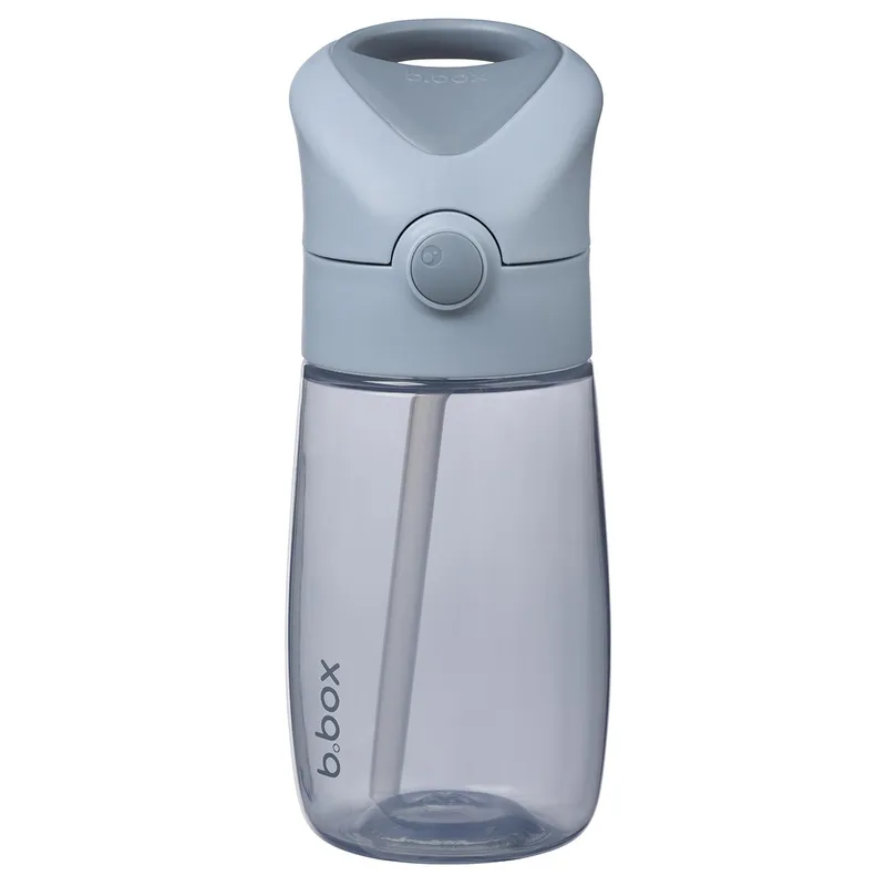 b.box Vattenflaska 380 ml med Sugrör, Chill out
