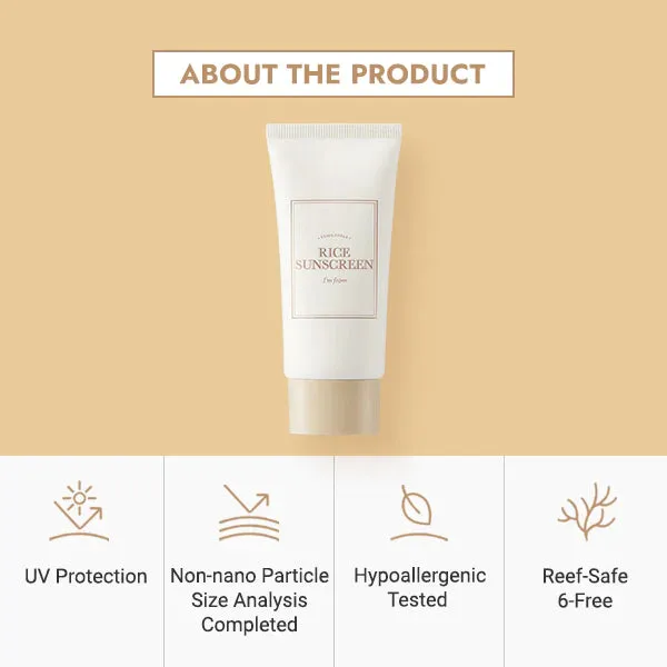 I'm from Rice Sunscreen SPF50+/PA ++++ 50ml +RANDOM GIFT
