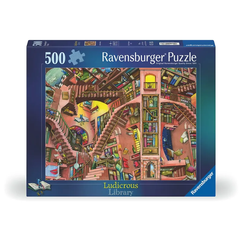 Ravensburger Pussel – Löjligt bibliotek 500 bitar