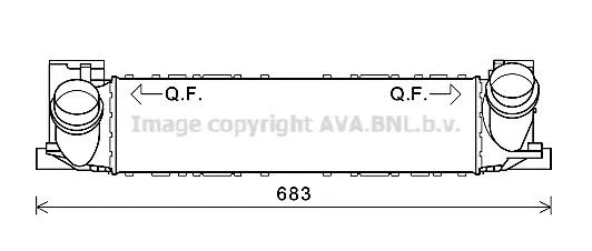 Intercooler AVA COOLING SYSTEMS BWA4464