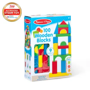 Färgglada Träklossar 100 Bitar Melissa & Doug