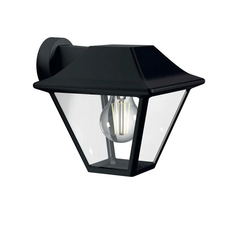 Philips Alpenglow down wall lantern black 1x60W