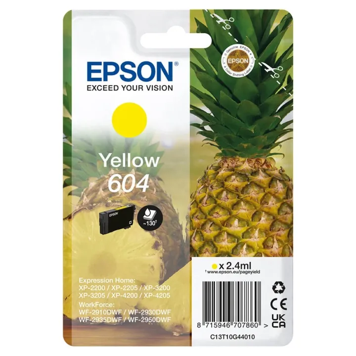 Epson T10G4 Epson 604 Bläckpatron gul