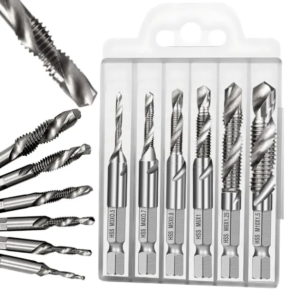 Gängtapp-set M3-M10 – HSS-borr och gängtapp 6-pack