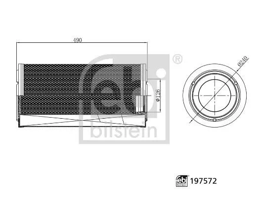 Luftfilter FEBI BILSTEIN 197572