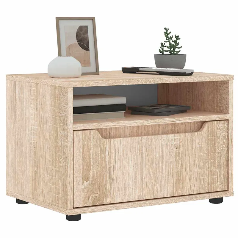 vidaXL TV-bänk VISNES Sonoma ek 60x40x38 cm konstruerat trä