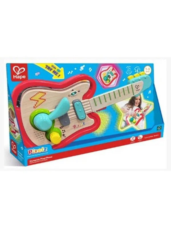 Hape Musikinstrument m. Ljus – 44 cm – Pixelz – Rainbow Rock Pix
