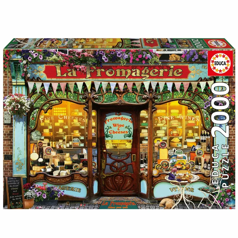 Educa The Fine Cheese Shop Pussel 2000 bitar - Educa - Leksaksaffären