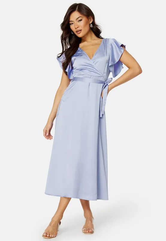 Carolina S/S V-Neck Midi Dress (#1581)