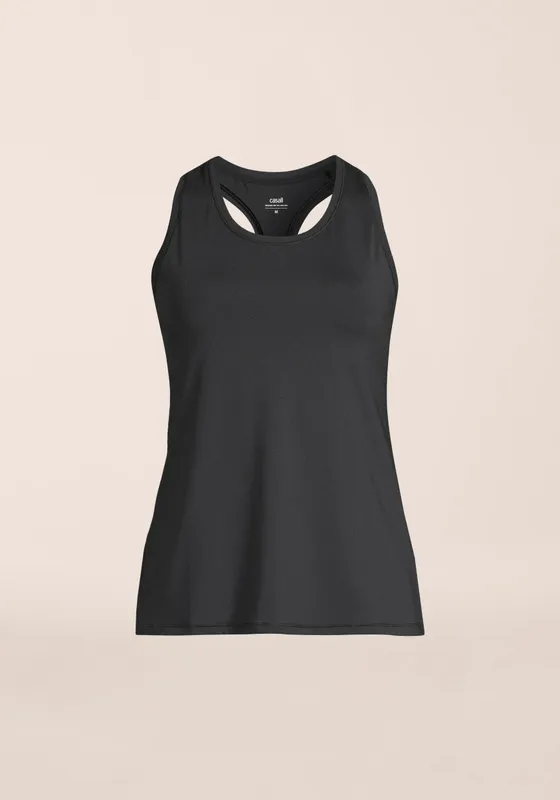 Casall Women’s Essential Racerback Tank Black (#9399)