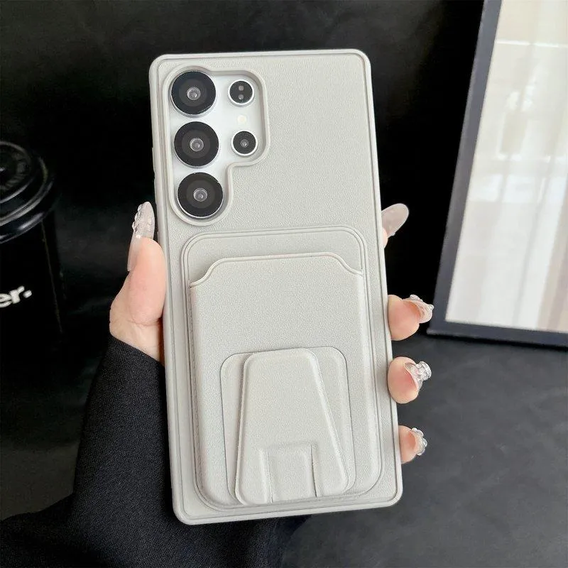 Mobilskal för Samsung Galaxy S26 Ultra Kickstand Kortfack TPU – Titan Grå