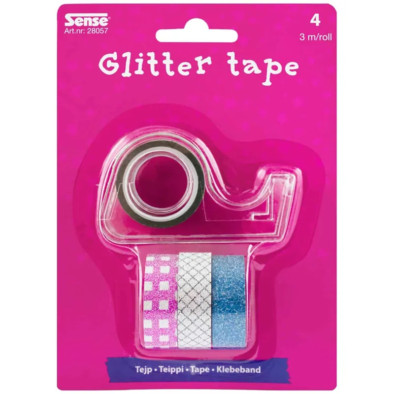 Glittertejp 4-Pack