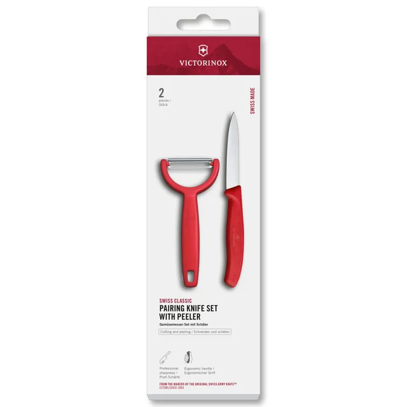 Victorinox Swiss Classic skalkniv och Y-skalare, röd