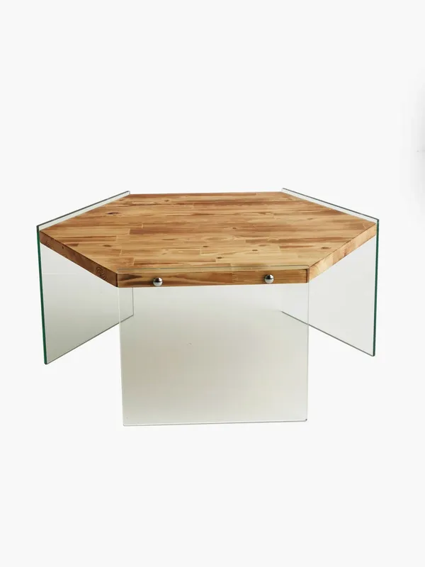 NORDVÄRK Hexagon sofabord, eg