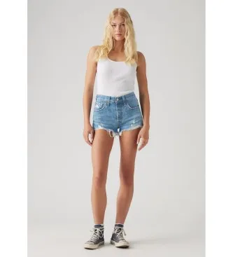 Levi’s för kvinnor. 56327-0081 Shorts 501 Original blå (28), Casual, Bomull, Hållbar