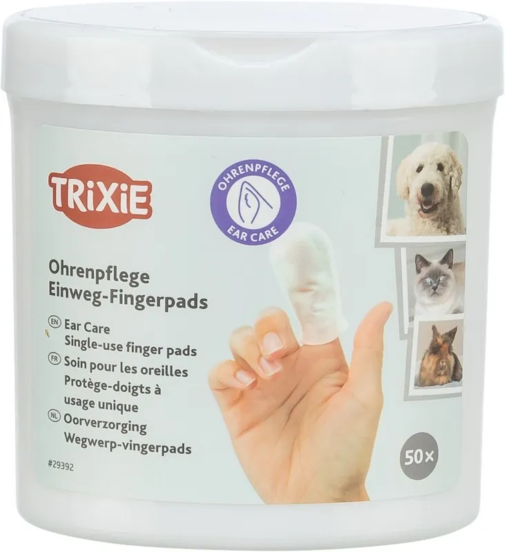 Trixie Fingerpads för Öronrengöring med Aloe Vera 50-pack
