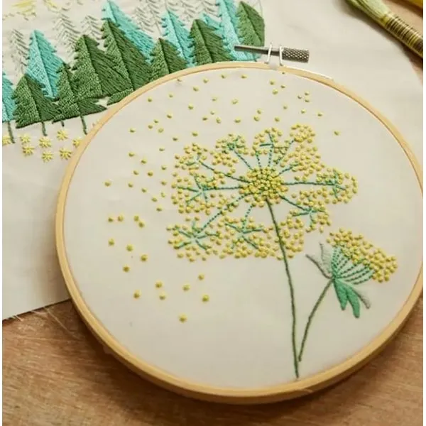 Broderikit med 2 skogsmotiv DMC Mindfulness