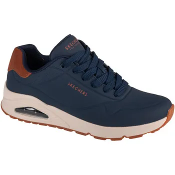 Skechers för män. 183004 Uno Suited On Air marinblå sneakers (40), Karta, Nyckelband, Casual, Marino
