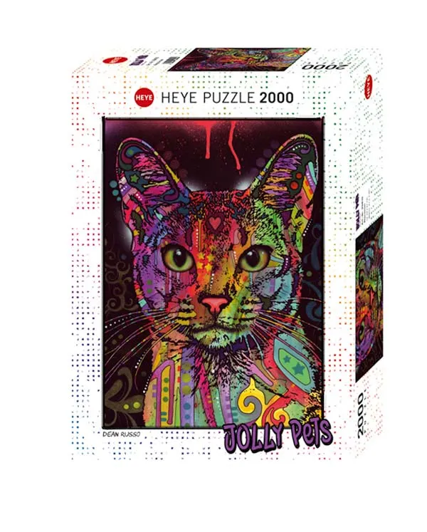 Pussel – Jolly Pets, Abessinier Katt 2000 Bitar