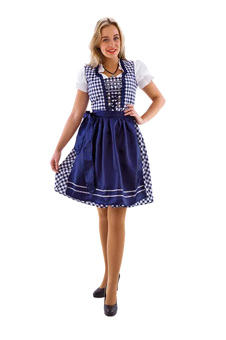 Klänning Oktoberfest Deluxe Blå M
