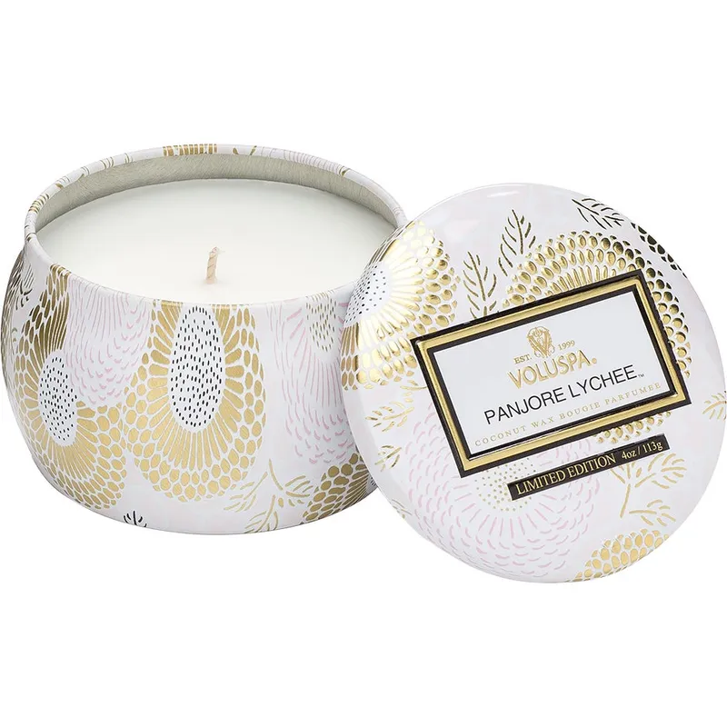 Voluspa Decorative Tin Candle Panjore Lychee 113g