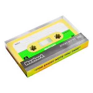 Mustard Cassette Sticky Notes