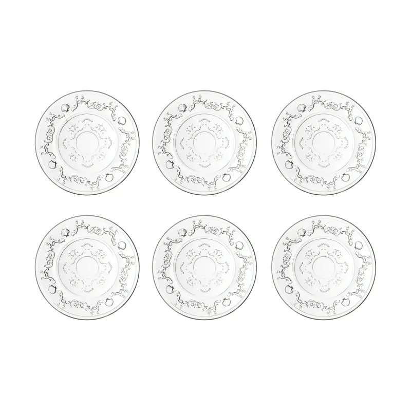 La Rochère Versailles assiett 6-pack Glas