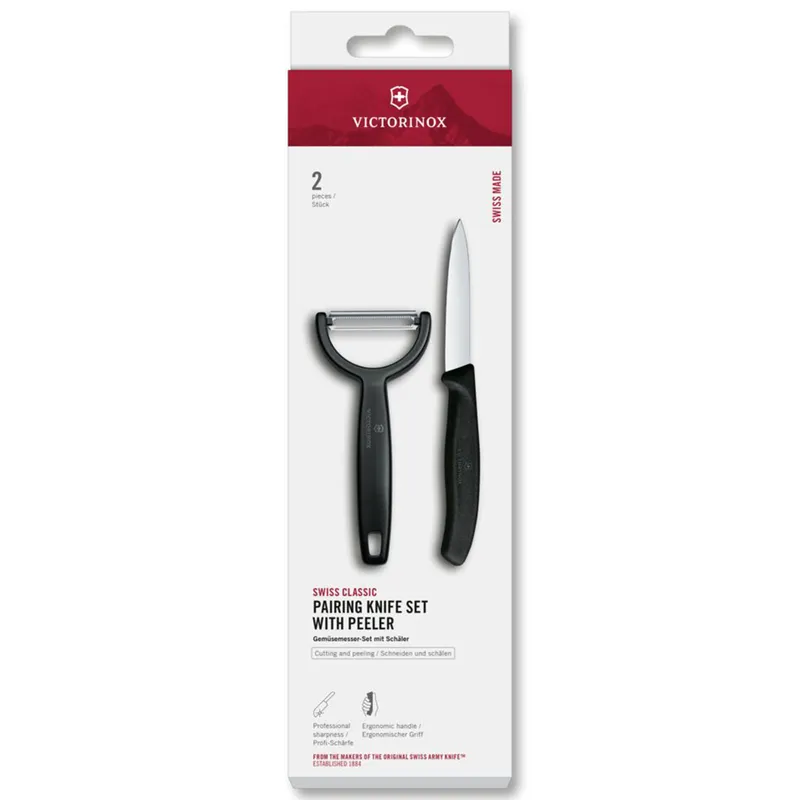 Victorinox Swiss Classic skalkniv och Y-skalare, svart