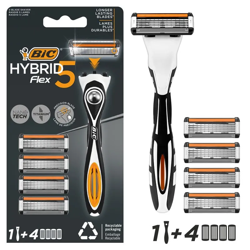 BIC Hybrid 5 Flex Rakhyvel 1 + 4