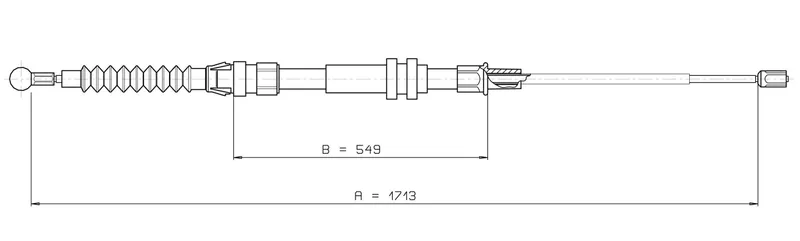 Handbromsvajer METZGER 10.7432