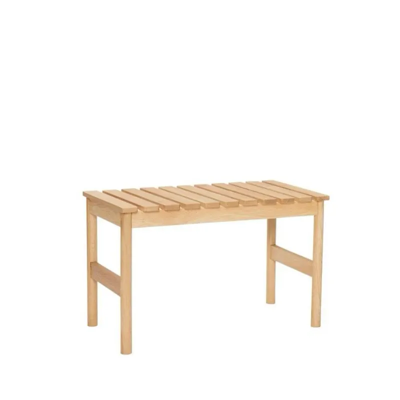Hübsch Row bänk small Ek