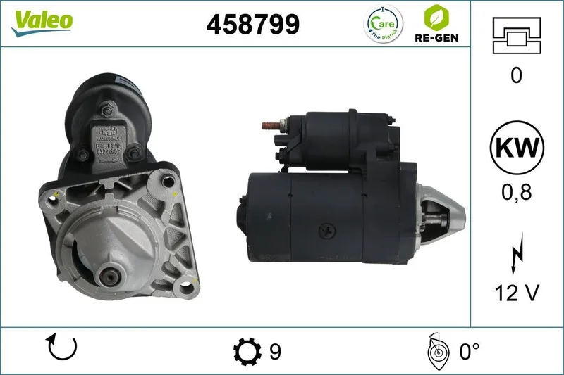 VALEO 458799 Startmotor