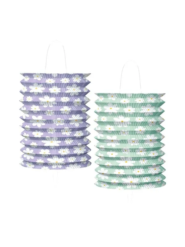 Papperslyktor Daisies - 2-pack