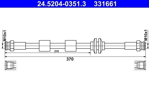 Bromsslang ATE 24.5204-0351.3