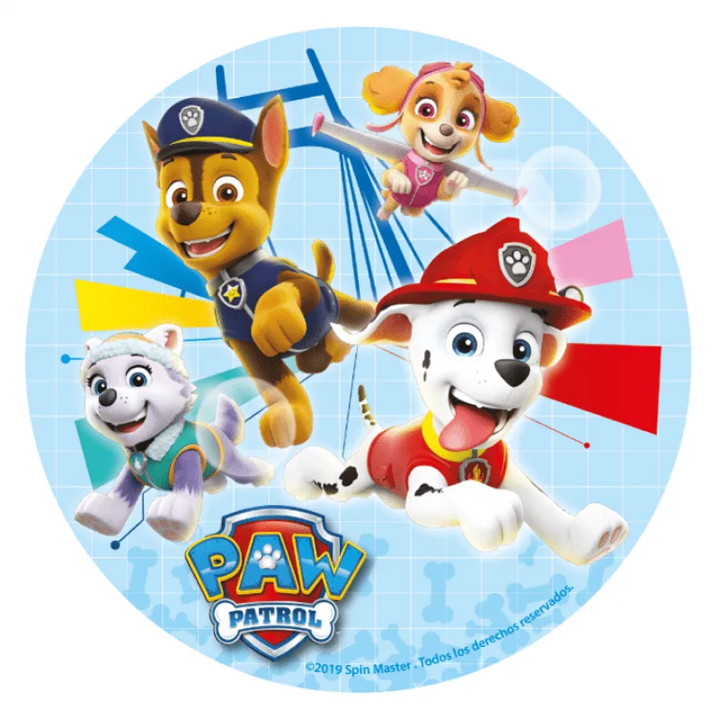 Tårtbild Paw Patrol 16 cm