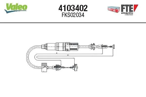 Kopplingsvajer VALEO 4103402