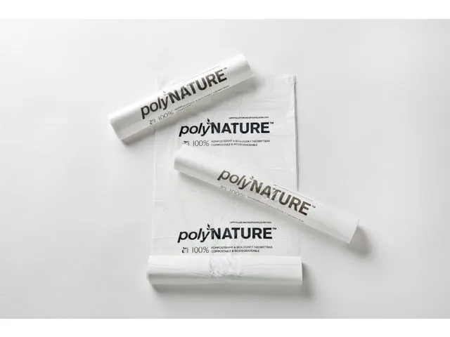 Soppåse Polynature 30 liter vit 25/rulle