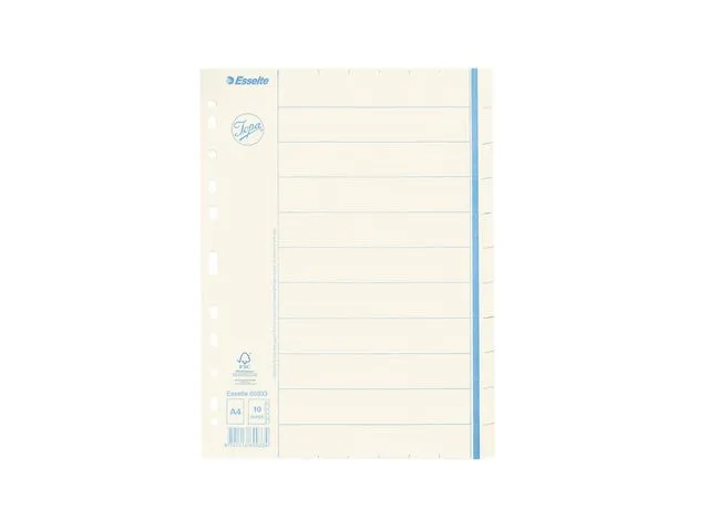 Pappregister JOPA A4 10 flik otr.