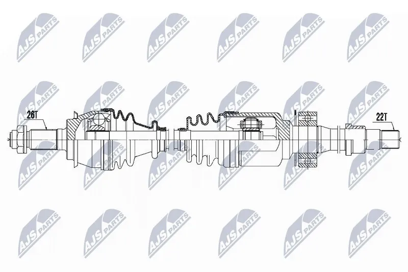 Drivaxel NTY NPW-BM-121