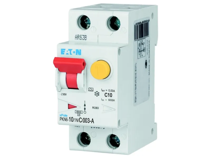 Eaton Pkn6-10/1n/c/003-a-mw – combined residual circuit and miniat