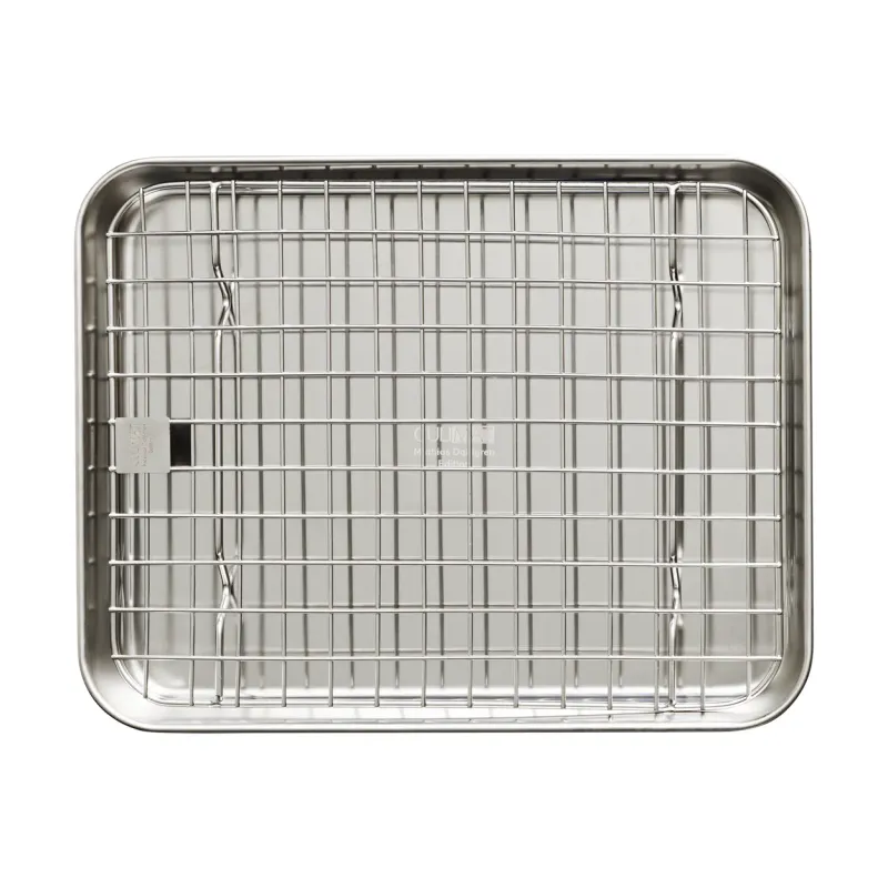 Culimat Gastrobleck + galler 26,5×20,5×2,5 cm, rostfritt stål