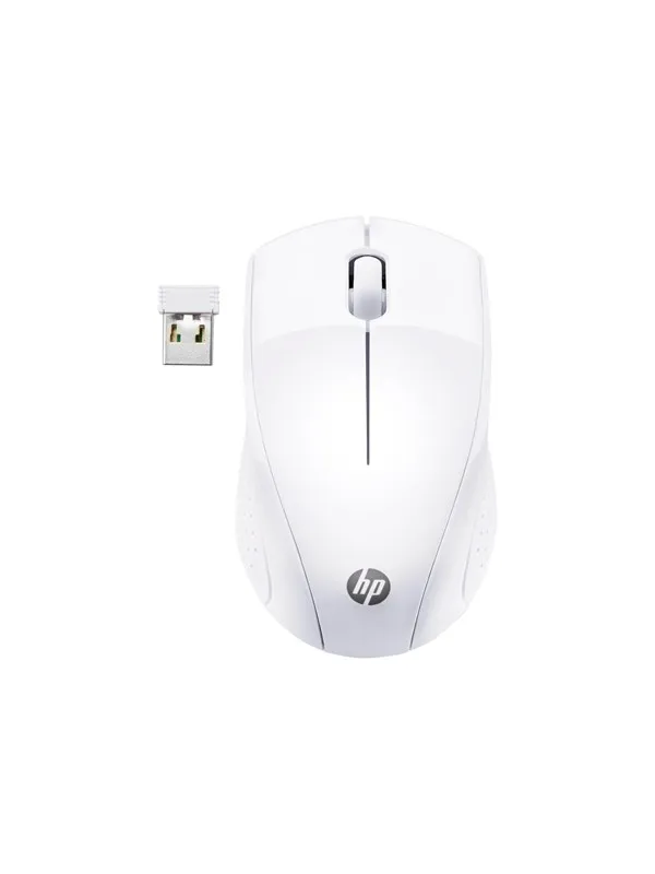 HP Wireless Mouse 220 (Snow White) - Mouse - 3 knappar - Vit