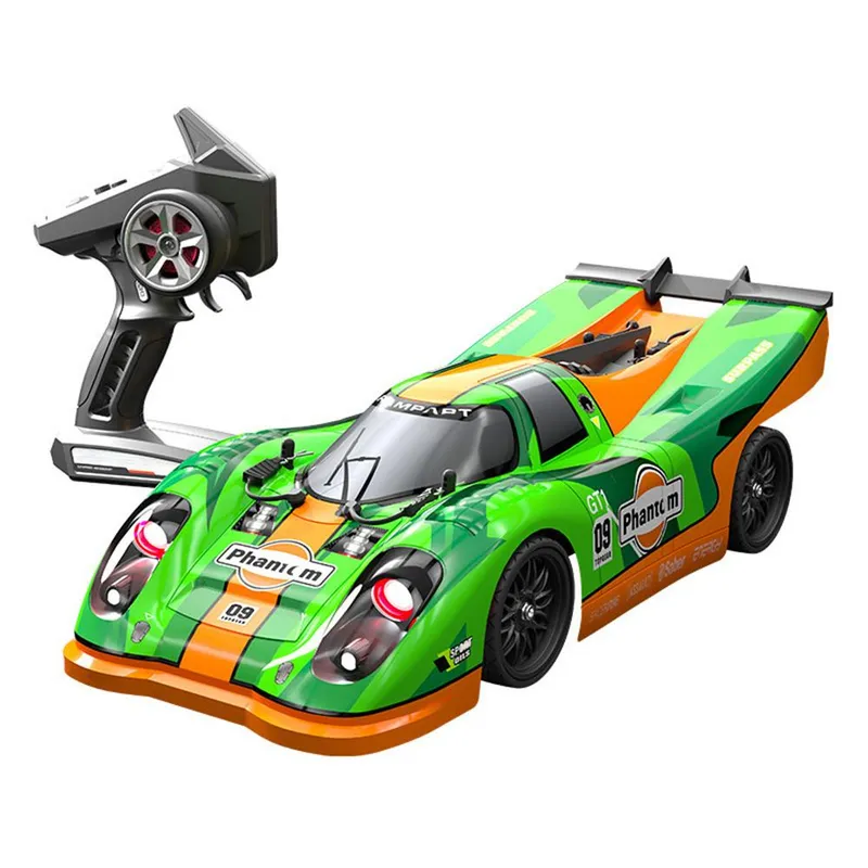 Fjärrstyrd Driftingbil Fjärrstyrd Bil 1/16 2,4 GHz 45 km/h Fullskalig 4WD Fjärrstyrd Tävling 1 battery grön