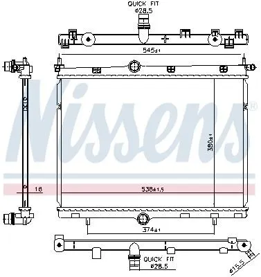 Kylare NISSENS 606859