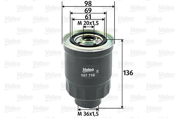 Bränslefilter VALEO 587716