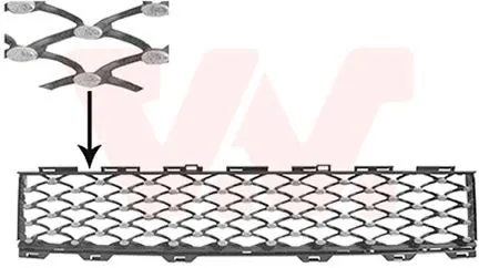 VAN WEZEL 1614599 Ventilationsgaller, stötfångare