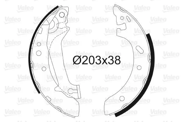 Bromsbacksats VALEO 562632